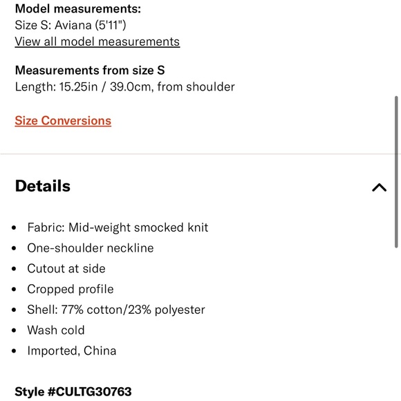 NWT Cult Gaia Sanura Top Large - Picture 11 of 12